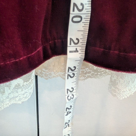 Vintage YOUNGLAND Burgundy Velvet Dress with Matching Purse Size 4t - Picture 8 of 10